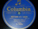 FERRUCCIO BUSONI Nocturne & Etude Chopin - Chopin -Columbia 78 rpm