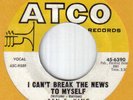Northern Soul-Ben E. King-I Can't Break The News To Myself-US Atco records issue