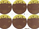 THE BEATLES Rare Girl 1977 Sheet of Unused Uncut 7” 45 Record Labels AUTHENTIC