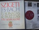 JS BACH 6 SONATAS & PARTITAS FOR VIOLIN ALONE SZIGETI MICROGROOVE VANGUARD NM