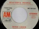 rare Soul 45 ROSIE GRIER beautiful people Listen