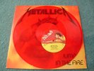 METALLICA `Jump In The Fire` 1984 RED vinyl w/ badly offset label, error press