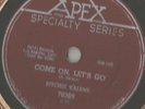 78 Rpm Record Rockabilly Ritchie Valens Come On Let's Go / Framed