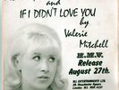 VALERIE MITCHELL rare 1965 Oak label 45 in promo-only paste-on picture sleeve