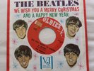 FIVE BEATLES 45 RPM, SLEEVES, JACKETS, VEE-JAY MERRY CHRISTMAS, LOVE ME DO, ETC.