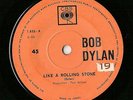 BOB DYLAN LIKE A ROLLING STONE RAREST ISRAEL ISRAELI 7