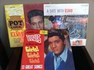 3 Elvis LPs Girls Girls Girls, Pot Luck, A Date with Elvis Stereo 2 bonus Photo