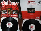 LP BULLDOZER alive in poland 1990 signed gatefold death ss venom slayer bathory