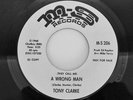 Tony Clarke : A Wrong Man (Rare DJ 45) Northern Soul