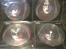 Kiss set of four picture disc lps ace frehley gene simmons paul stanley rock