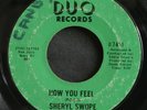 Crossover Soul 45 SHERYL SWOPE on DUO Cant Get Him Off My Mind/How You Feel HEAR