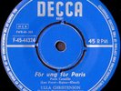 Léo Férré - Paris canaille version Suédoise - Rare 45T Suéde 1956