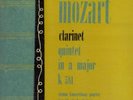 MOZART Clarinet Quintet / LEOPOLD WLACH  Westminster WL 5112  VG+