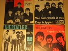 4  DANISH PRESS BEATLES SINGLES WITH PICTURE COVER