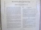 Muddy Waters Afro-American Blues and Game Songs Library Of Congress LP Red Wax