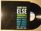 CANNONBALL ADDERLEY LP Somethin Else BLUE NOTE 63rd RVG