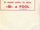 ELVIS PRESLEY-SG-FOOL-PROMO-WHITE LABEL-ONLY ONE SIDE-EX-SPAIN-1973-