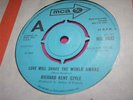 EX+ UK MCA DEMO 45 - RICHARD KENT STYLE - LOVE WILL SHAKE THE WORLD AWAKE