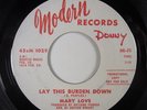 Northern Soul MARY LOVE Lay This Burden Down (Modern Demo) HEAR