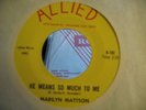 MARILYN MATTSON GARAGE 45 IN ALLIED 102 LISTEN GIRLS IN THE GARAGE CLASSIC