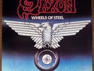 SAXON Wheels of Steel UK vinyl LP 1980 NWOBHM signed Biff Byford Paul Quinn etc