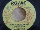NORTHERN SOUL/POPCORN/MOD R&B - WESLEY PAIGE
