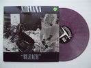 NIRVANA,Bleach,RARE pink/purple colored vinyl from 1992. Grunge,Kurt Cobain.