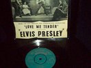 ELVIS PRESLEY LOVE ME TENDER EP RARE GREEN HMV IN PIC COVER VERY NICE EXAMPLE