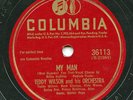 Rare Jazz 78 - Billie Holiday & Teddy Wilson - My Man - Columbia #36113 - VG++