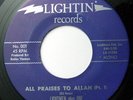 Rare Soul Jazz 45 LIGHTMEN PLUS ONE All Praises To Allah on Lightin' M-
