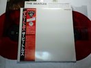 BEATLES WHITE ALBUM JAPAN 20th UK CUTTING MONO RED COLOR VINYL w/OBI FULL SET