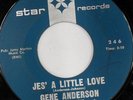 rare Soul R&B 45 GENE ANDERSON jes' a little love STAR
