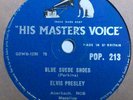ELVIS PRESLEY Blue Suede Shoes Uk 1950s HMV Rock & Roll 78 RPM