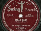 Hear - Rare Blues 78 - Joe Turner - Radar Blues - Swing #151 - VG+
