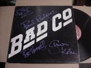 *BAD COMPANY*PAUL RODGERS-AUTOGRAPHED COVER-ALL 4 MEMBERS-THE REAL DEAL