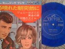 JOHNNY HALLYDAY  S vartan 45T JAPON FLEXI BLEU PLUS LIVRET JAPONAIS