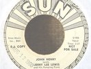 Rockabilly 45-Jerry Lee Lewis-John Henry / Hang Up My....Sun 344-PROMO-VG++ NICE