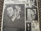 ELVIS PRESLEY LOVING YOU RARE WHITE LABEL PROMO COPY NEAR MINT