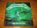 METALLICA Ride The Lightning LP RARE GREEN COVER MISPRINT BERNETT 400 COPIES