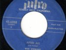 RARE BOPPER 45 WIN STEWART INTRO 6088 AFTER ALL/I'VE WAITED A LIFETIME 1954