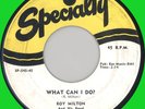 ROY MILTON What Can I Do? 45rpm Specialty 1955 jump blues