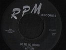 ROCKABILLY 45 PAT CUPP FLYING SAUCERS DO ME WRONG RPM 461 ORIGINAL MINT HEAR