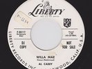 '57 Twin Spin Rockers AL CASEY Willa Mae/She's Gotta Shake LIBERTY VG+ HEAR BOTH