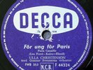 Léo Férré - Paris canaille version Suédoise - Rare 78T 1956  - 1000 exemplaires