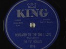 Hear R&B Doo-Wop 78RPM THE 5 ROYALES Dedicated To The One I Love KING 5098
