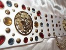 Elvis Style Multi-Purpose Lion Head Belt - Red and Blue Jewels