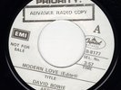 David Bowie - Modern Love / Canadian Priority Advance Radio Copy Single