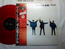 BEATLES HELP JAPAN 20th UK CUTTING MONO RED COLOR VINYL w/OBI RARE