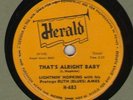 78 RPM Lightnin' Hopkins with Ruth (Blues) Ames Herald H-483 in E