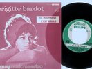 BRIGITTE BARDOT la madrague / c'est rigolo RARE FRENCH JUKEBOX PHILIPS 373101 7